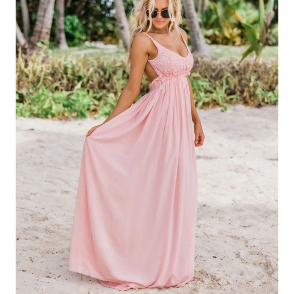 Pink lily maxi new with tags